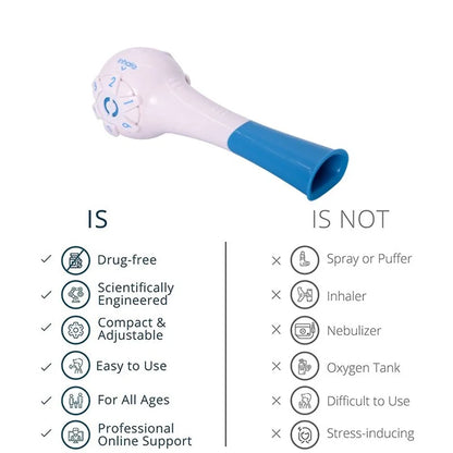 Portable Breath Training Device For Better Lung Capacity