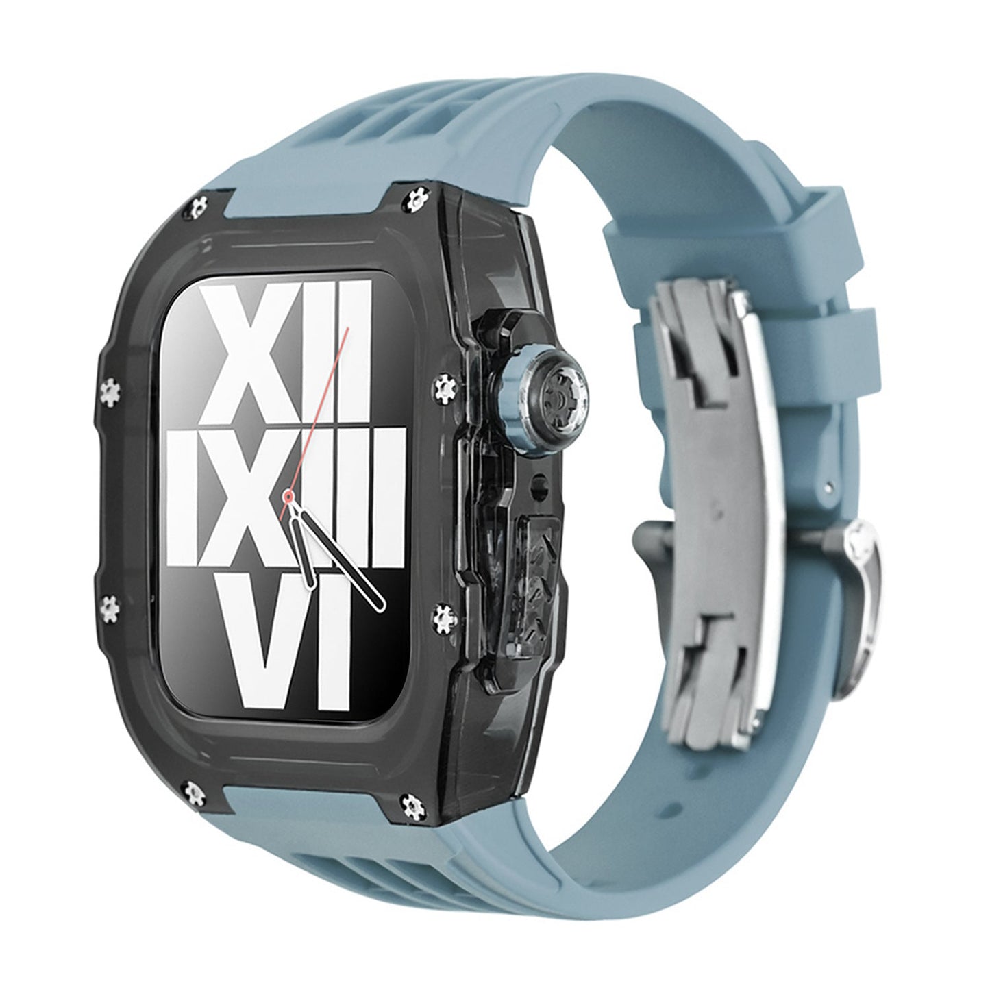 Premium Fluoro Band & Black Case Kit For Apple Watch