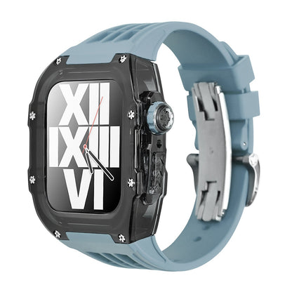 Premium Fluoro Band & Black Case Kit For Apple Watch