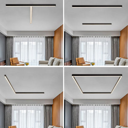 Sleek Black LED Wall Ceiling Light Fixture