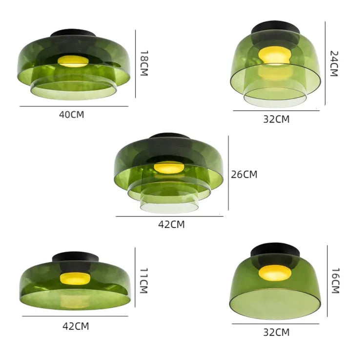 Elegant Glass Pendant Ceiling Lamp