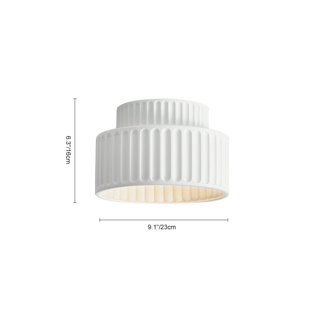 Soft Cream Drum Pendant Ceiling Light Fixture