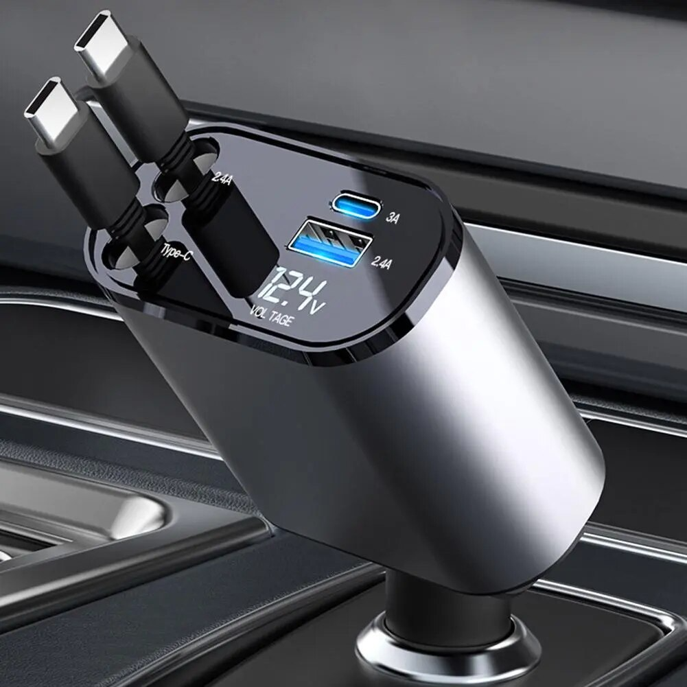 Fast 4-Port USB Car Charger - Lusomart