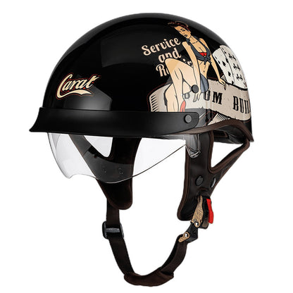 Lightweight Urban Half Face Helmet Quick Release Buckle