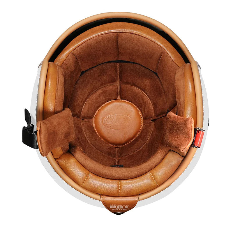 Classic Open Face Motorcycle Helmet DOT Certified