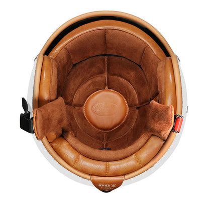 Classic Open Face Motorcycle Helmet DOT Certified