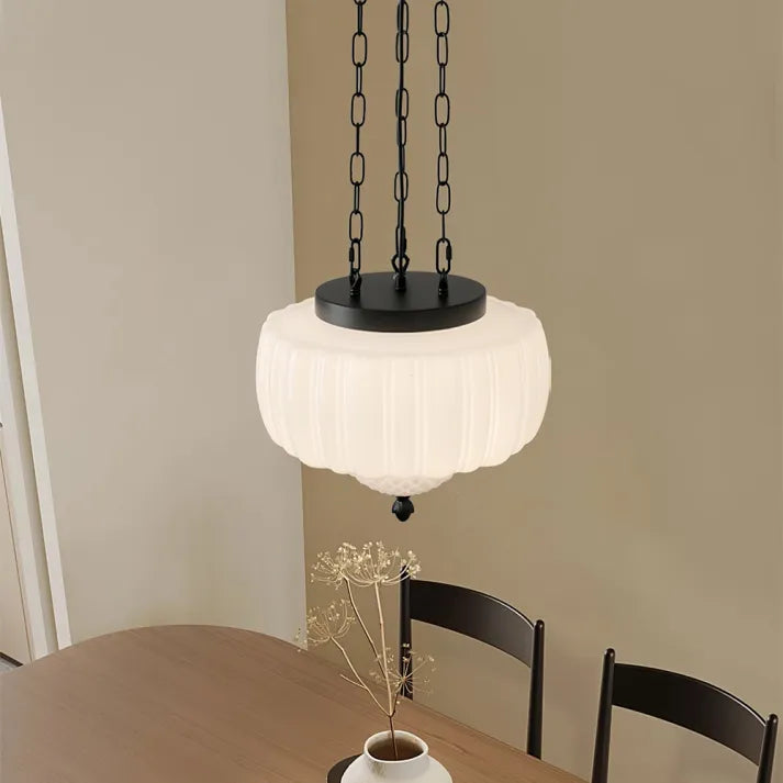 Simple White Hanging Lamp