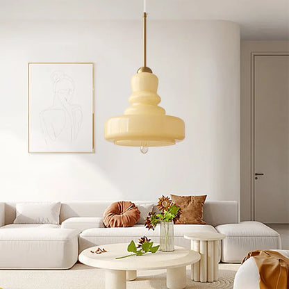Vintage Round Glass Pendant Lamp