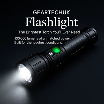 Bright High Power Tactical LED Flashlight With Long Battery