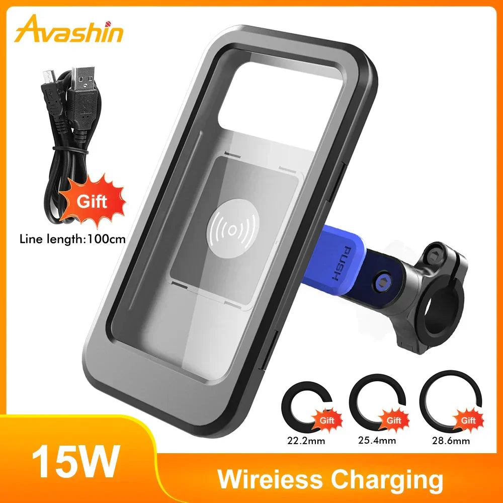 Waterproof Bike Phone Holder With Portable Charger