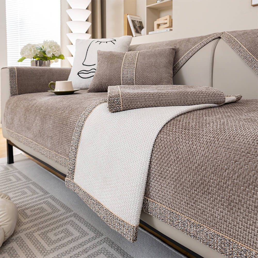 Non-Slip Soft Chenille Sofa Cover