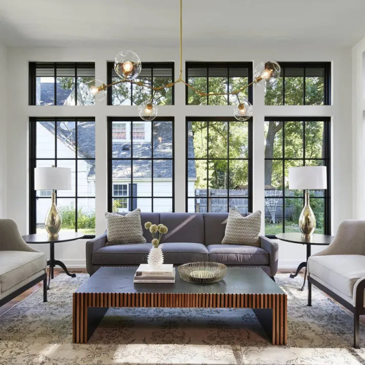 Sleek Glass Pendant Light With Modern Branching Arms