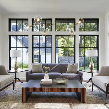 Sleek Glass Pendant Light With Modern Branching Arms