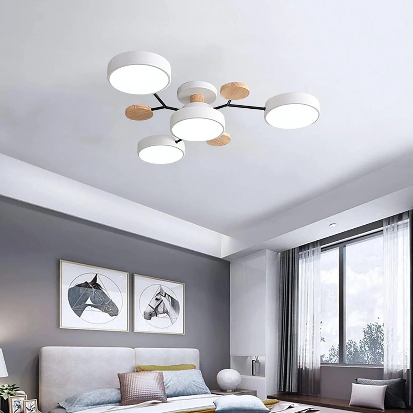Circular Metal LED Pendant Light For Home