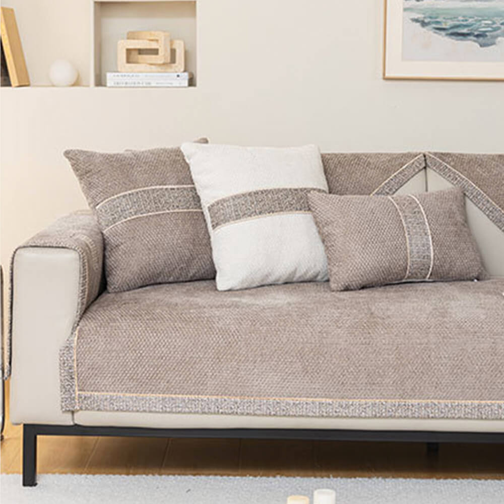 Non-Slip Soft Chenille Sofa Cover