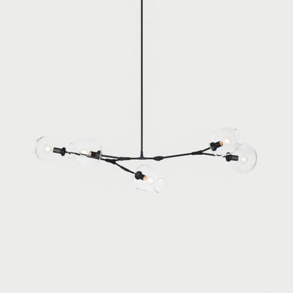 Sleek Glass Pendant Light With Modern Branching Arms
