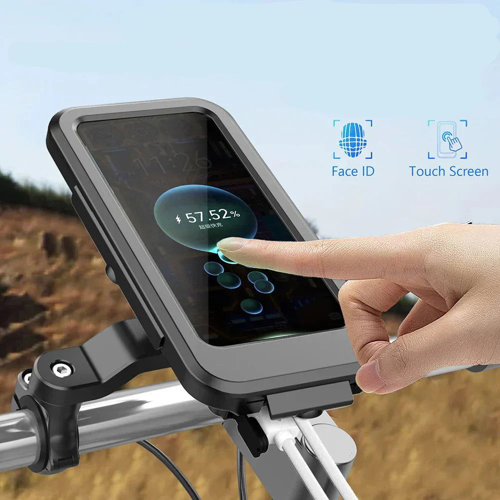 Waterproof Bike Phone Holder With Portable Charger