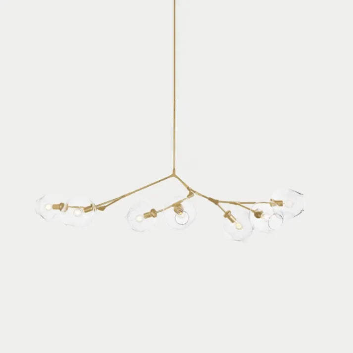 Sleek Glass Pendant Light With Modern Branching Arms