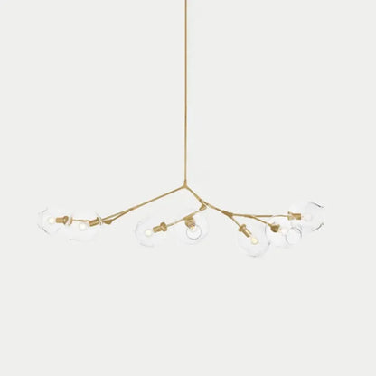 Sleek Glass Pendant Light With Modern Branching Arms