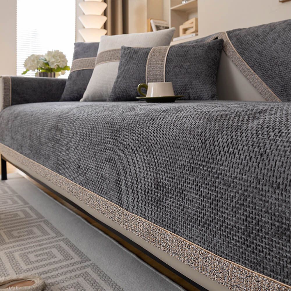 Non-Slip Soft Chenille Sofa Cover