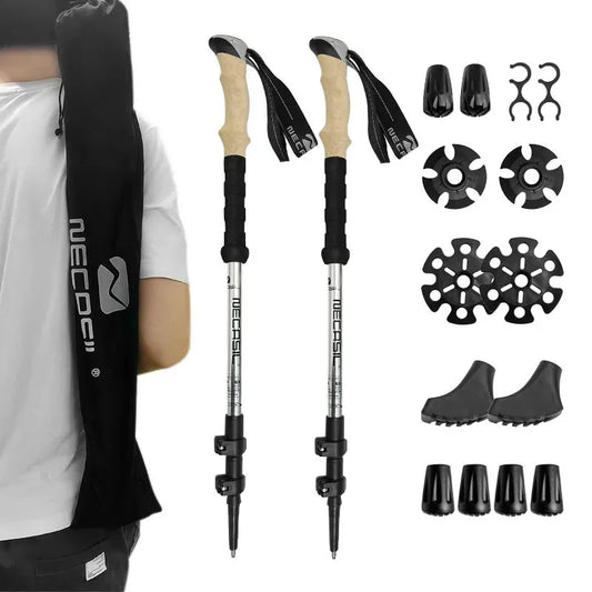 Portable Folding Hiking Walking Sticks - Lusomart