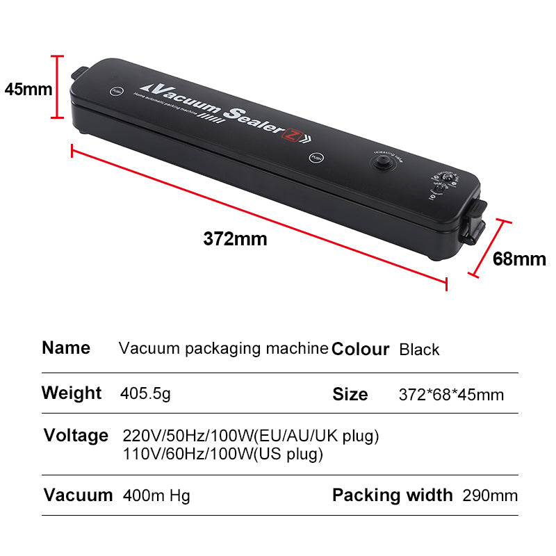 Portable Automatic Food Saver Vacuum Sealer Machine