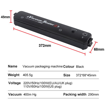 Portable Automatic Food Saver Vacuum Sealer Machine