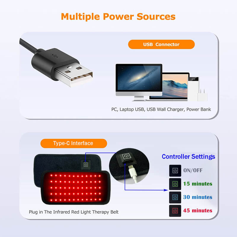Infrared Red Light Knee Pain Relief Therapy Device