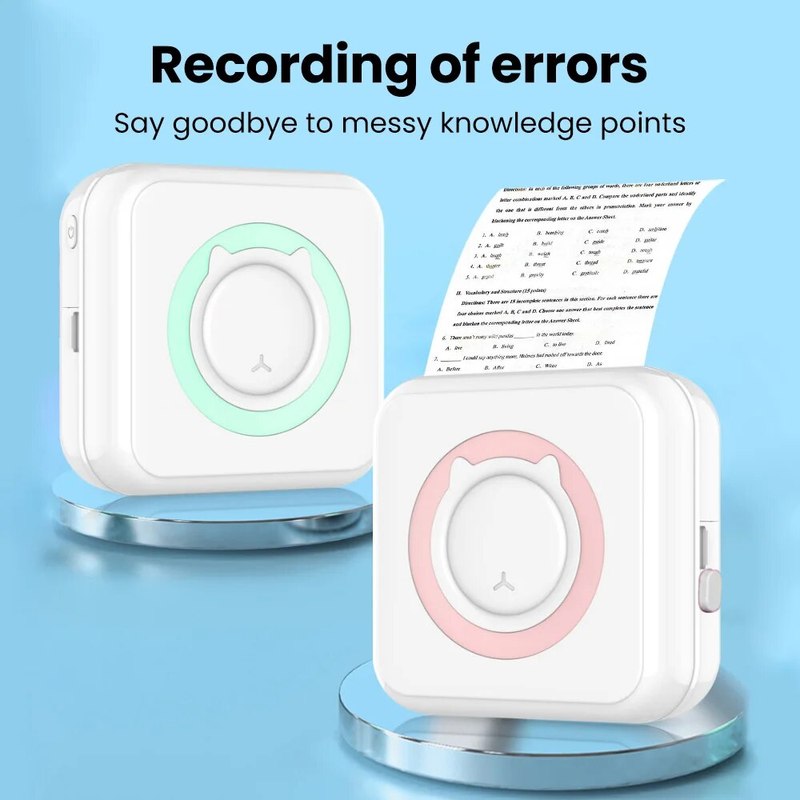 Portable Compact Bluetooth Sticker Photo Printer