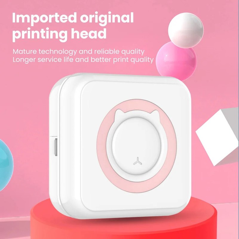 Portable Compact Bluetooth Sticker Photo Printer