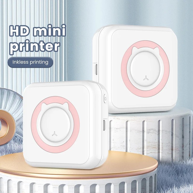 Portable Compact Bluetooth Sticker Photo Printer