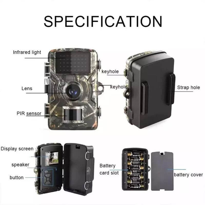 Motion Activated 2-Pack Night Vision Trail Camera