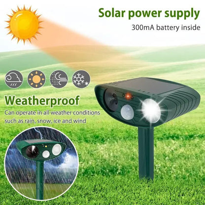 Outdoor Motion Activated Pest Repeller For Cats Birds