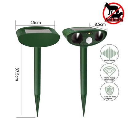 Outdoor Motion Activated Pest Repeller For Cats Birds