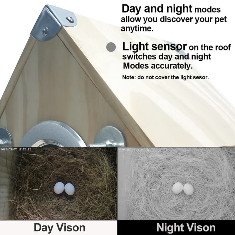 Wildlife Birdhouse Camera Feeder with Night Vision