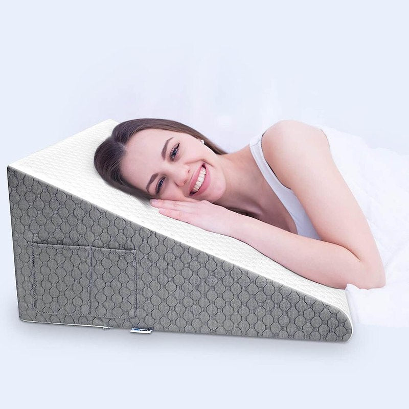 Comfort Foam Bed Wedge Pillow for Back Support - Lusomart