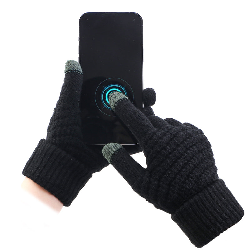 Cozy Thermal Wool Phone Gloves For Women and Men - Lusomart