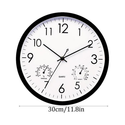 Waterproof Vintage Garden Clock With Temperature Humidity