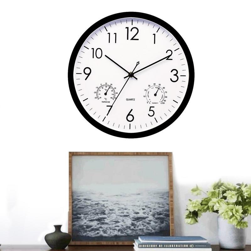 Waterproof Vintage Garden Clock With Temperature Humidity