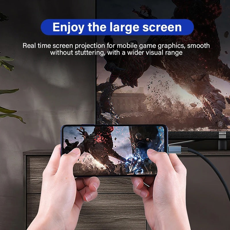 Fast USB-C to HDMI Adapter, 4K HD Video Cable