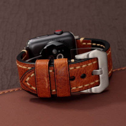 Classic Leather Smart Watch Strap | Handmade