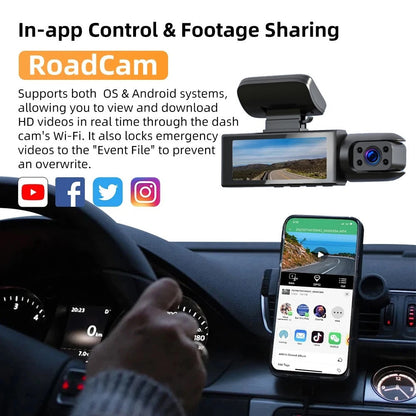 Dual Lens 1080P Car Dashboard Camera