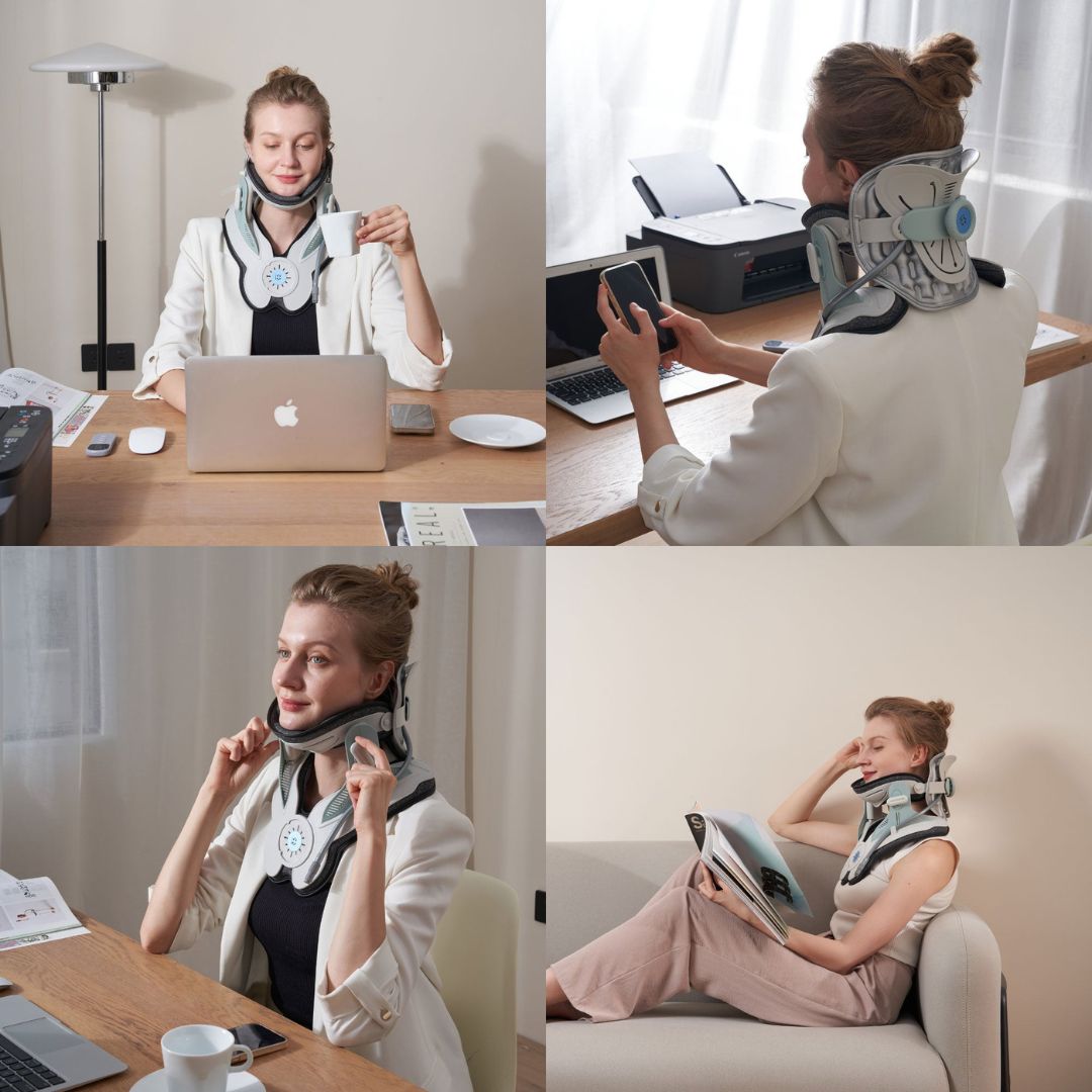 Comfortable Cervical Traction Collar For Neck Pain Relief