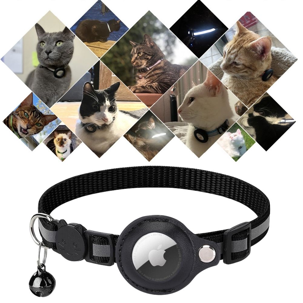 Safety Glow Cat Collar with Fast Release GPS Tracker