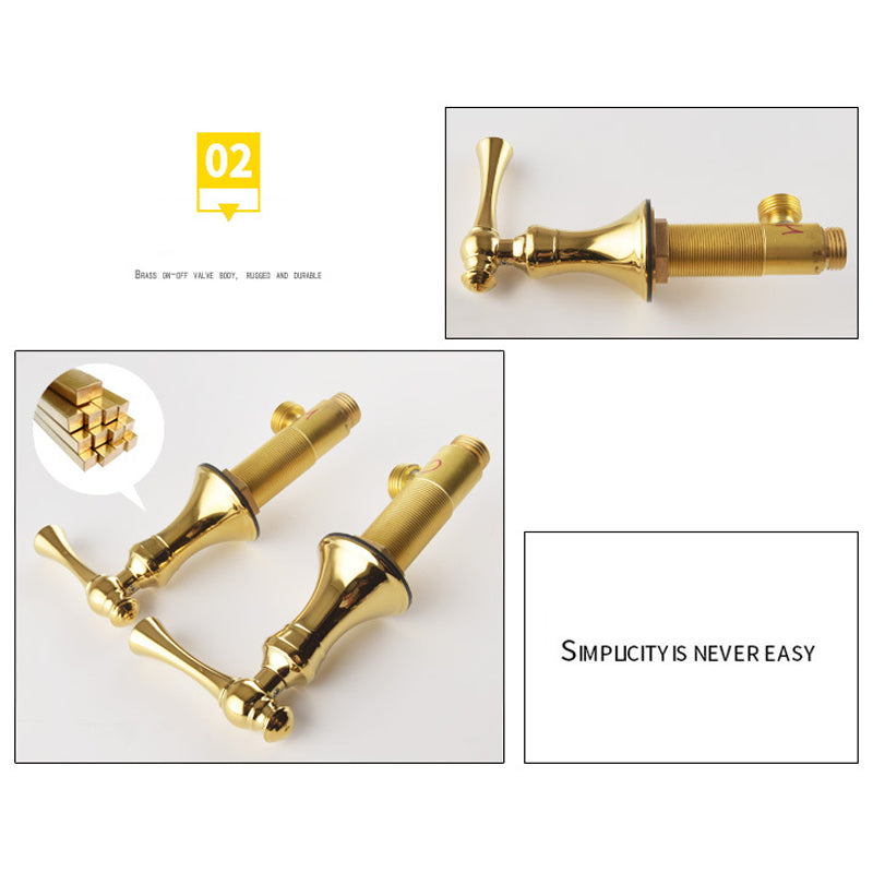 Classic 3-Hole Widespread Bathroom Sink Faucet