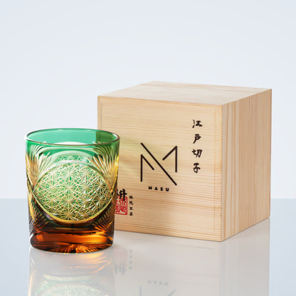 Luxury Engraved Whisky Glass Set with Wood Gift Box