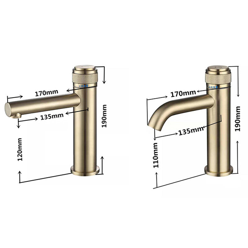 Stylish One Handle Bathroom Faucet for Hot Cold Water