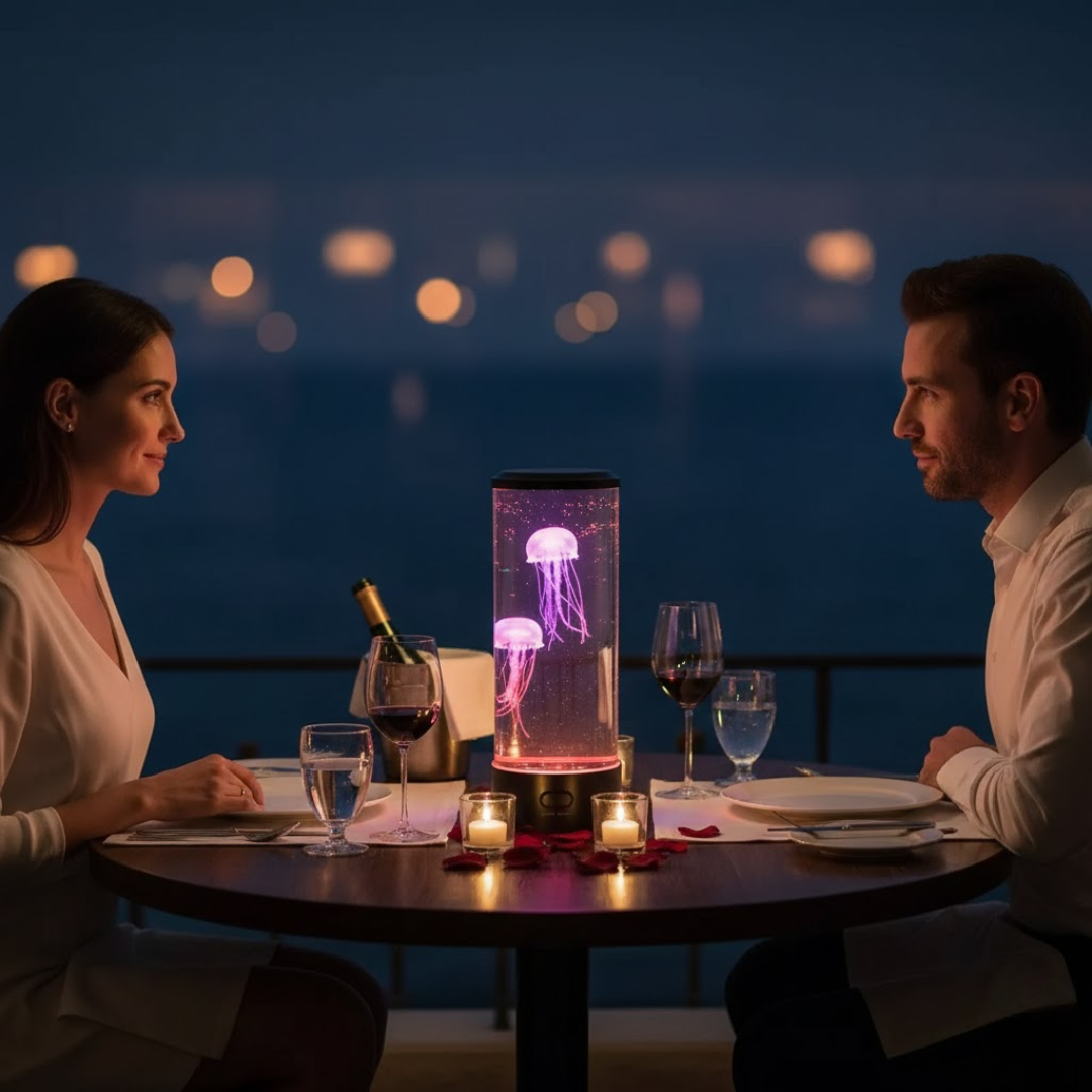 Soothing LED Jellyfish Table Lamp