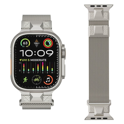 Stainless Steel Mesh Watch Strap with Secure Clasp
