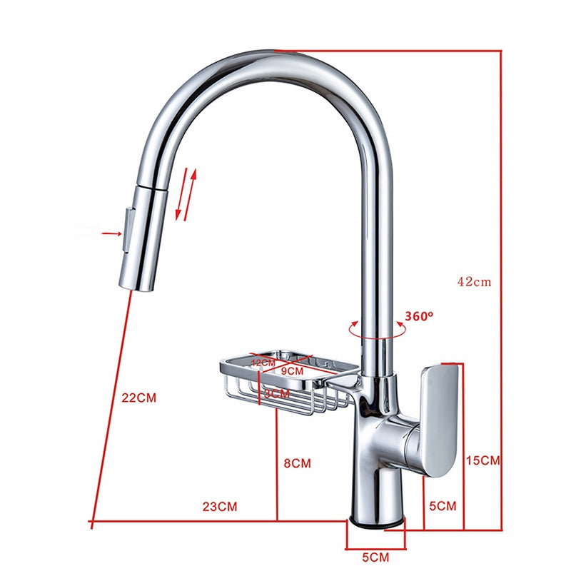 Stylish Kitchen Faucet With Pull Down Spray nozzle